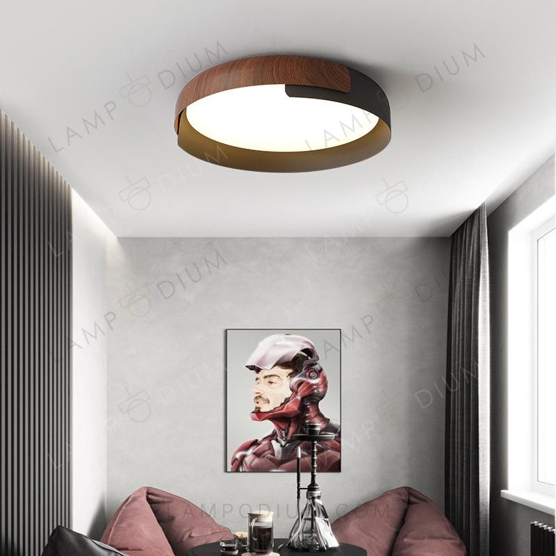 Ceiling light ANELLO DI LEGNO