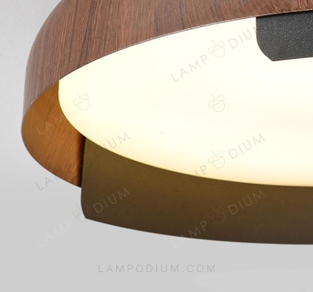 Ceiling light ANELLO DI LEGNO