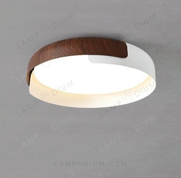 Ceiling light ANELLO DI LEGNO