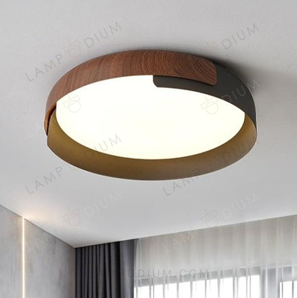 Ceiling light ANELLO DI LEGNO