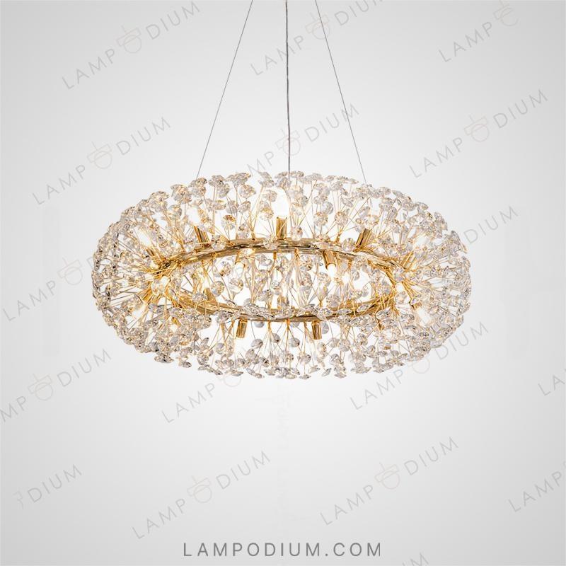 Circular chandeliers and lamps CELEBRITY