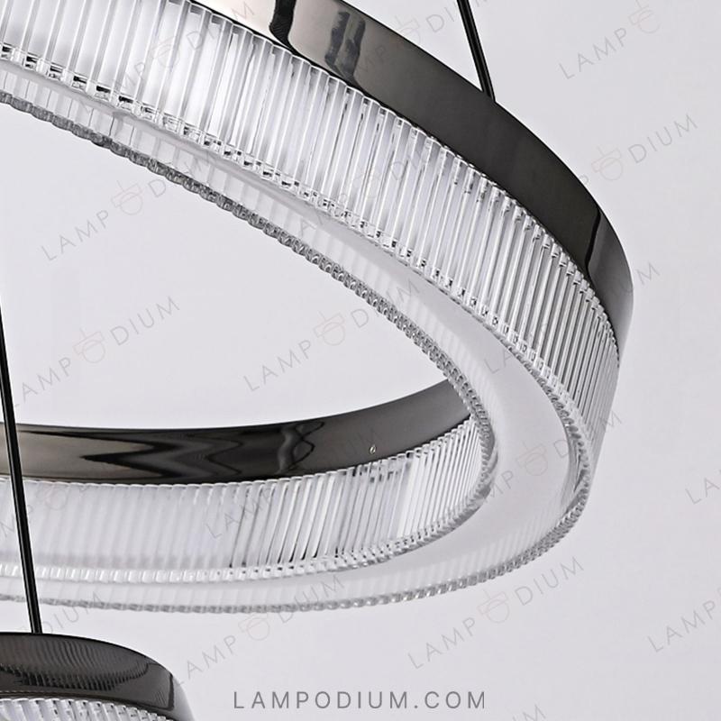 Circular chandeliers and lamps CELLA COMBO