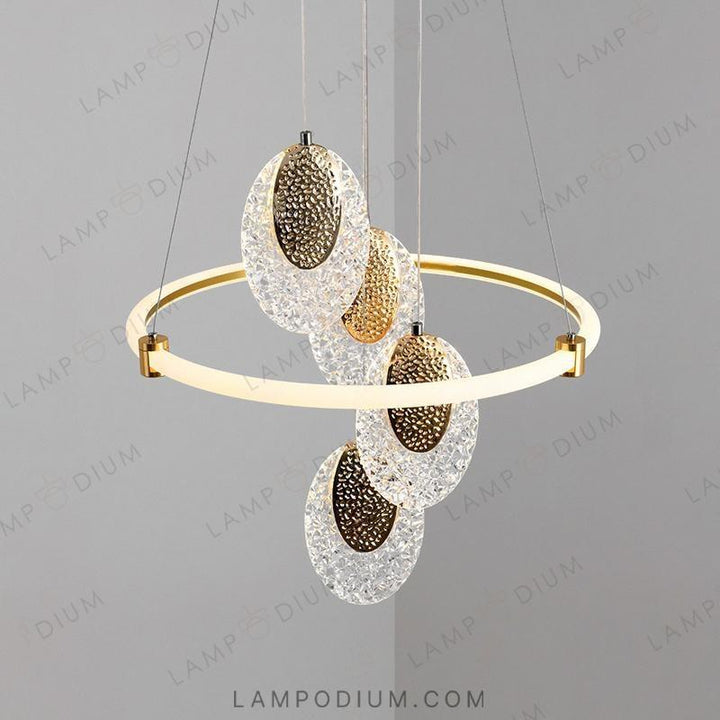 Circular chandeliers and light fixtures CERES RING