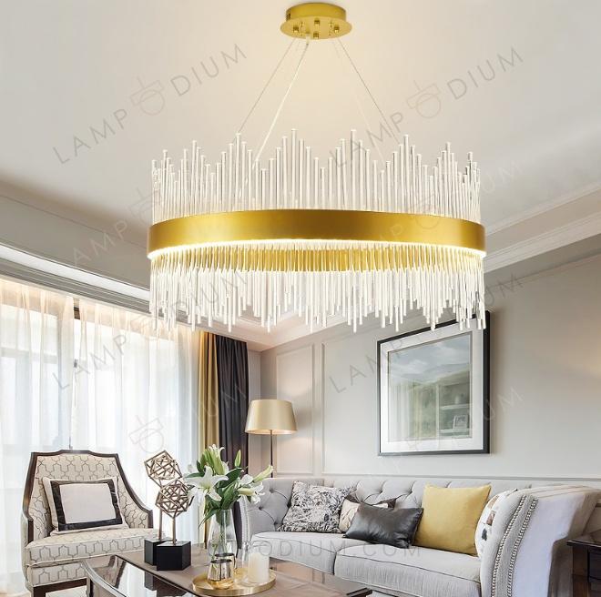 Chandelier GOLD GLASS STICK