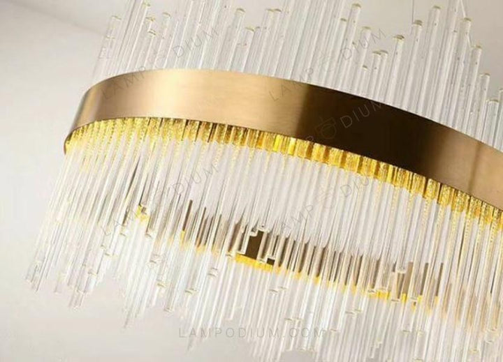 Chandelier GOLD GLASS STICK