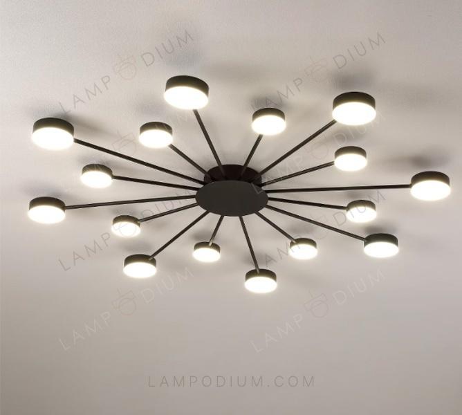 Ceiling light POLARE LUCE 6 Ø 85 CM