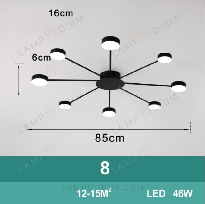 Ceiling light POLARE LUCE 6 Ø 85 CM