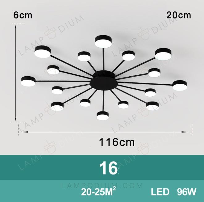 Ceiling light POLARE LUCE 6 Ø 85 CM