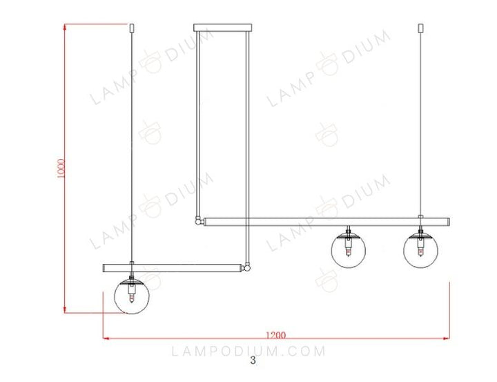 Pendant light LUMINA ORBIS