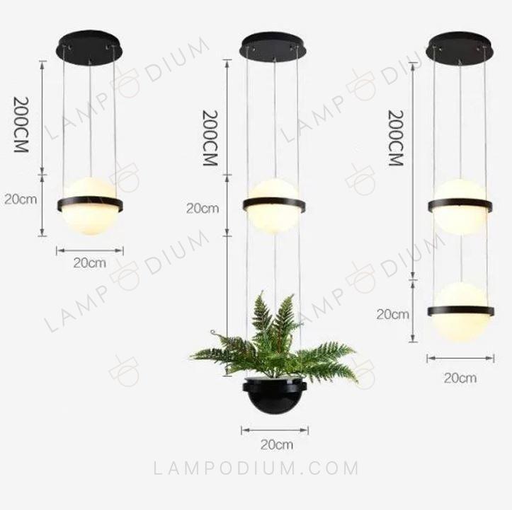 Pendant light ORBITE MATTE 2