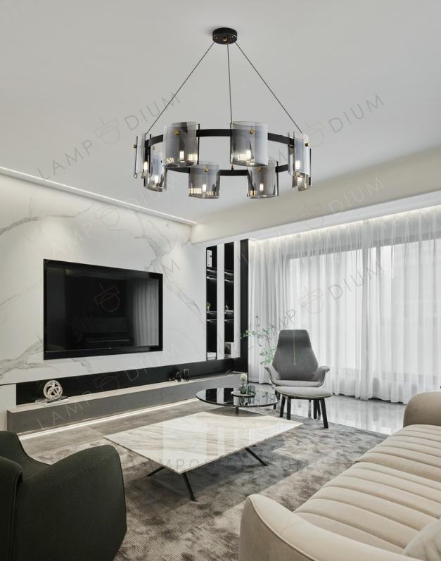 Chandelier GREY GLASSYC B 6