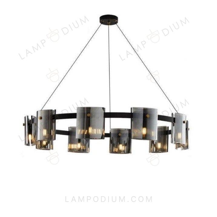 Chandelier GREY GLASSYC B 10