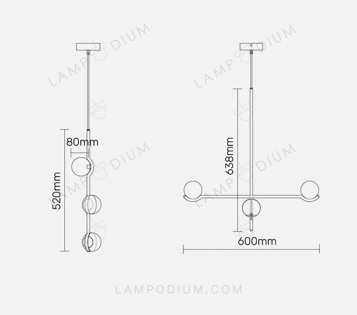 Chandelier LUCERNO VIVACE