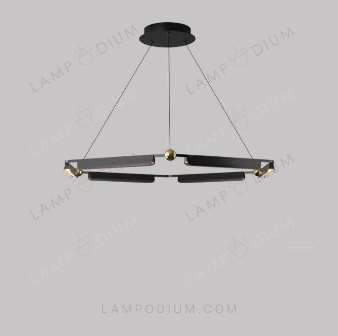 Chandelier BLACK TUBE LAMP