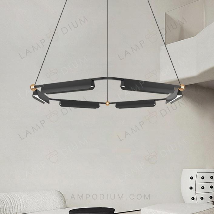 Chandelier BLACK TUBE LAMP