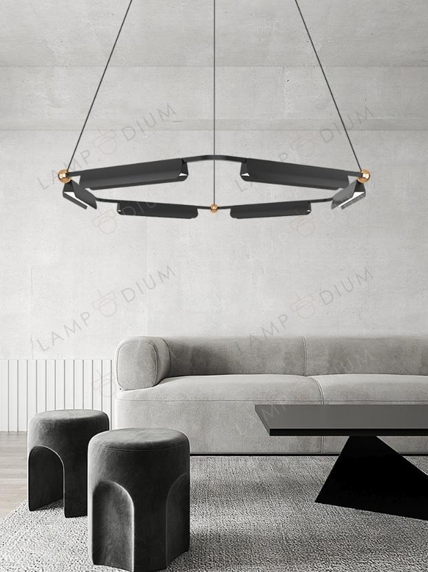 Chandelier BLACK TUBE LAMP