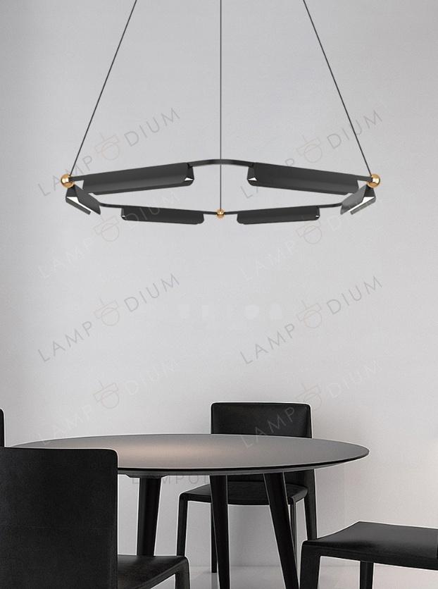 Chandelier BLACK TUBE LAMP