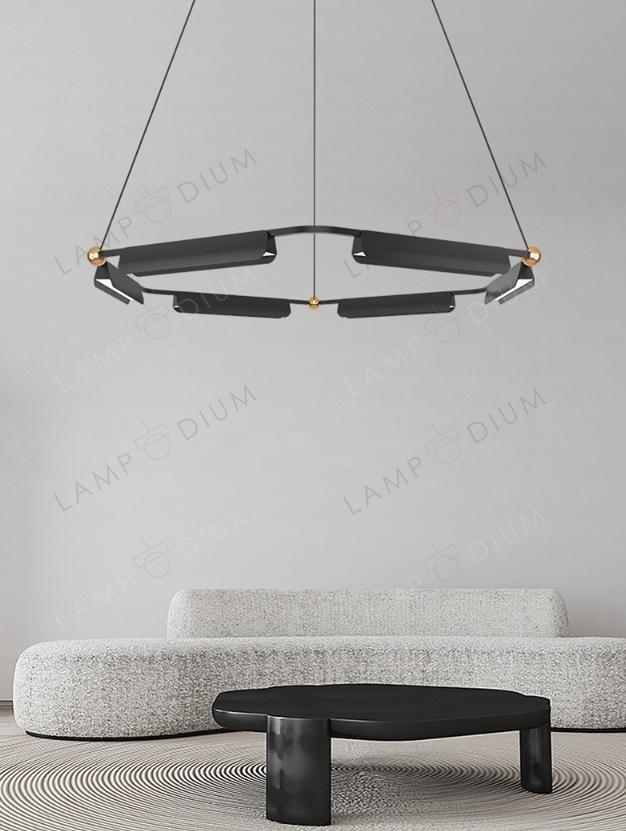 Chandelier BLACK TUBE LAMP