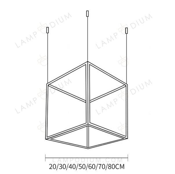 Chandelier CUBO AVIDO