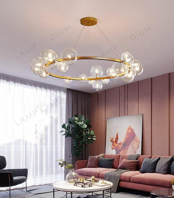 Chandelier GOLD RAINBOW BUBBLE