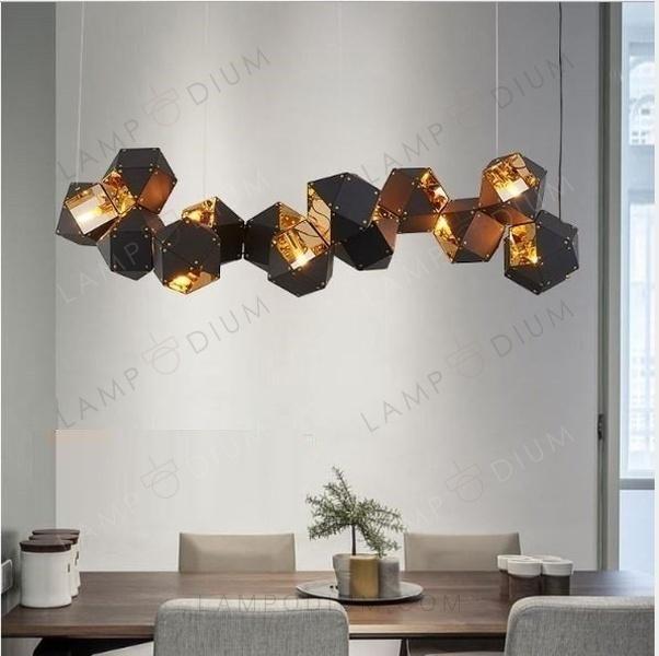 Chandelier WELLS NERO TRE