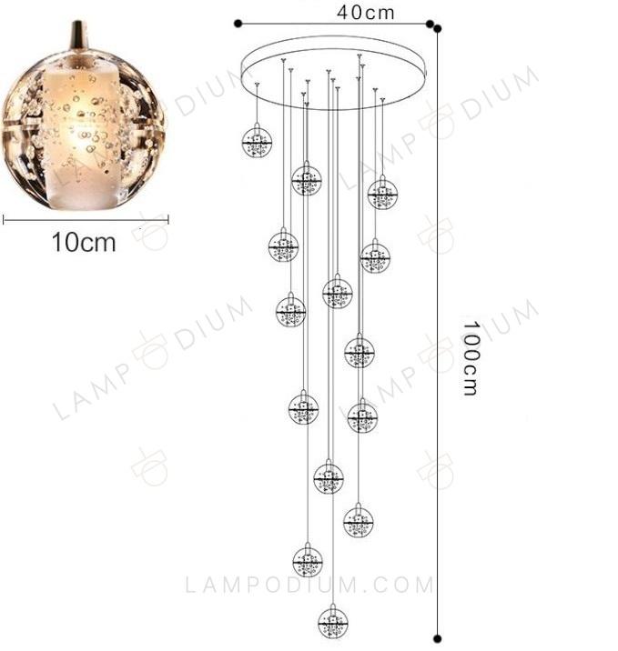 Chandelier CRISTALLO CASCATA 1