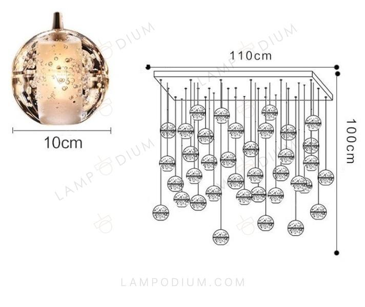 Chandelier CRISTALLO CASCATA 3