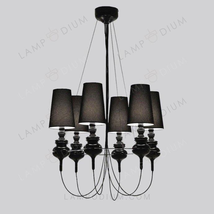 Chandelier LAMPADARIO CLASSICO NERO 6