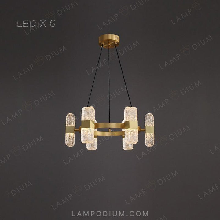 Circular chandeliers and light fixtures CHARLIN