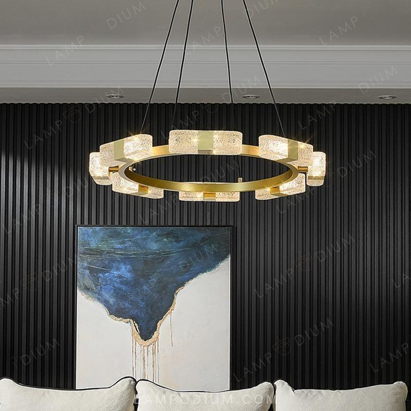 Circular chandeliers and light fixtures CHARLIN