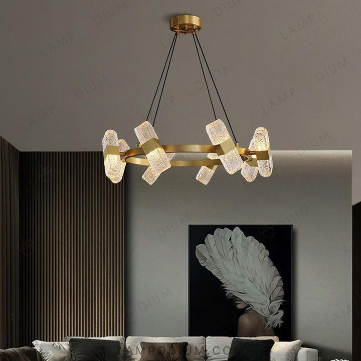 Circular chandeliers and light fixtures CHARLIN