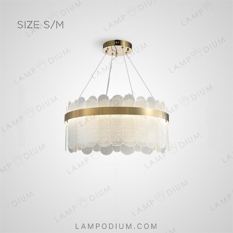 Circular chandeliers and lamps CHARLOTTA