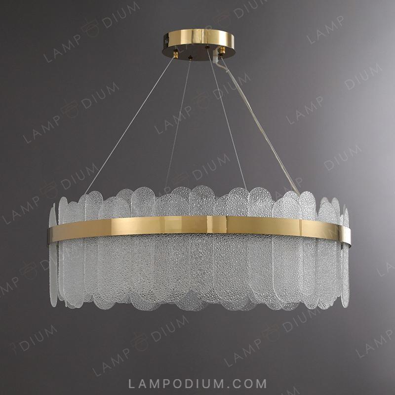 Circular chandeliers and lamps CHARLOTTA