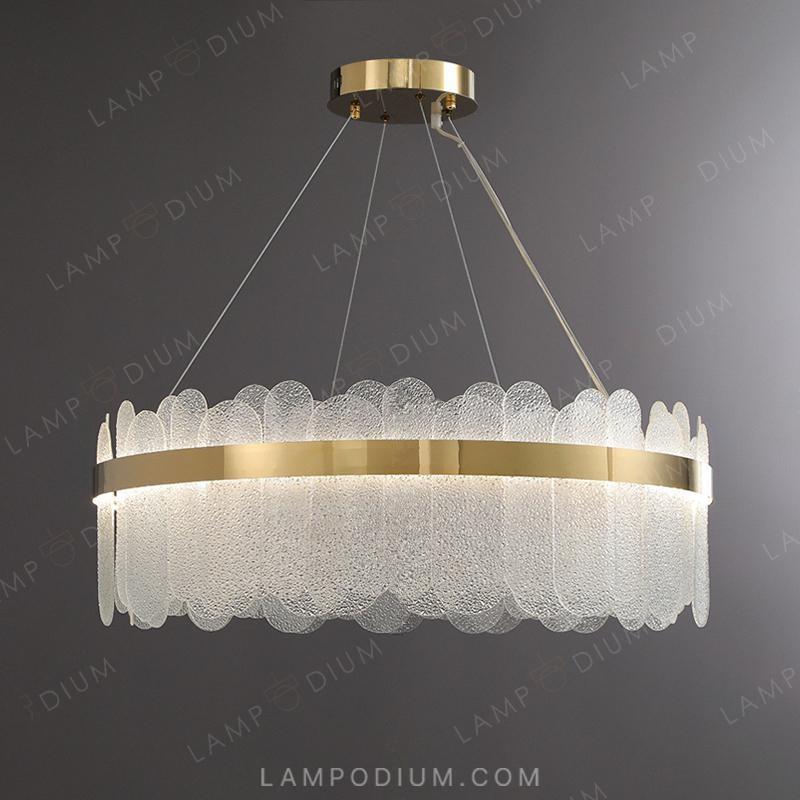 Circular chandeliers and lamps CHARLOTTA