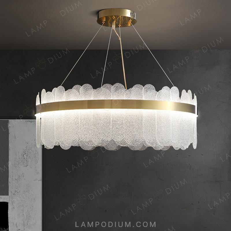 Circular chandeliers and lamps CHARLOTTA