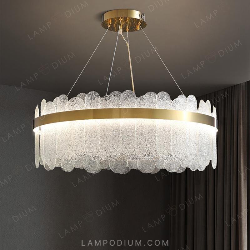 Circular chandeliers and lamps CHARLOTTA