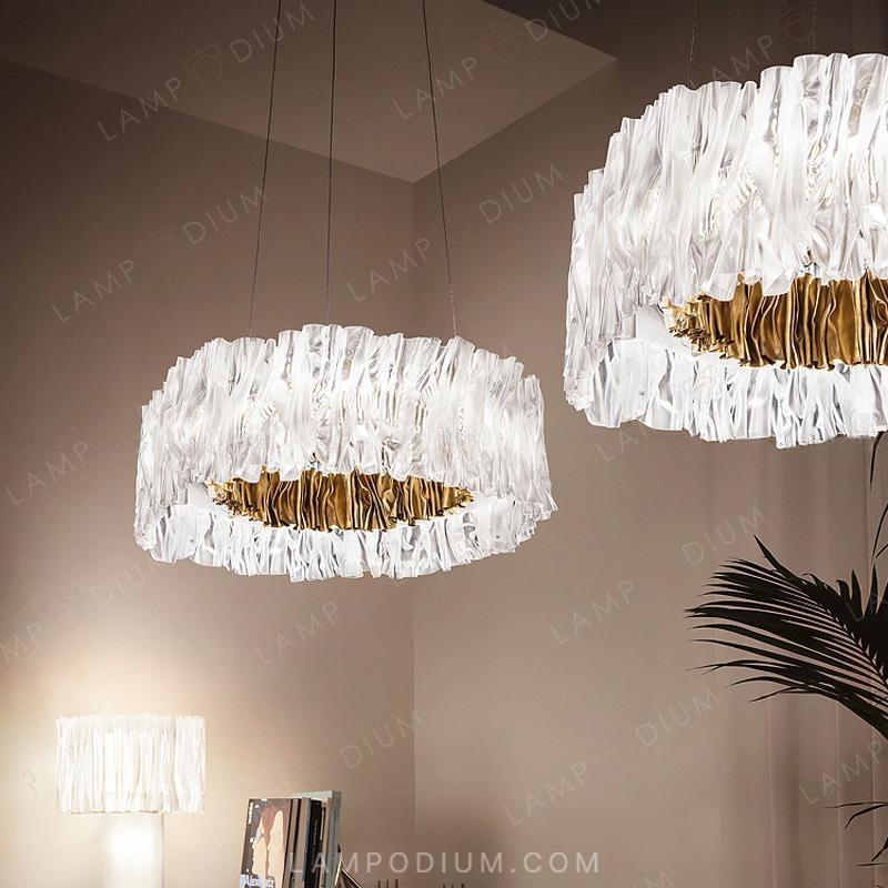 Circular chandeliers and lamps CHIARA