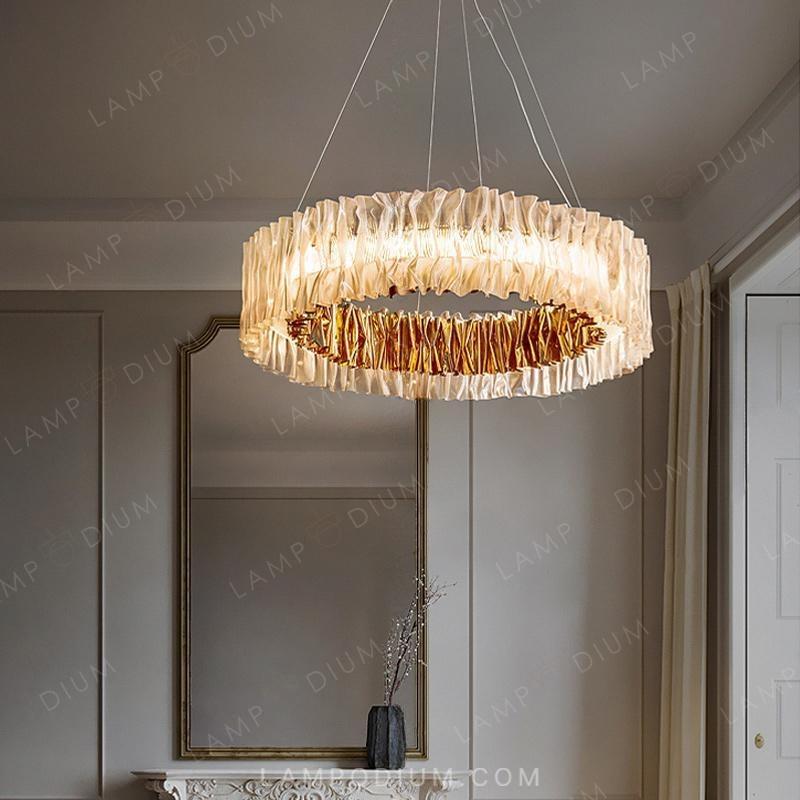 Circular chandeliers and lamps CHIARA