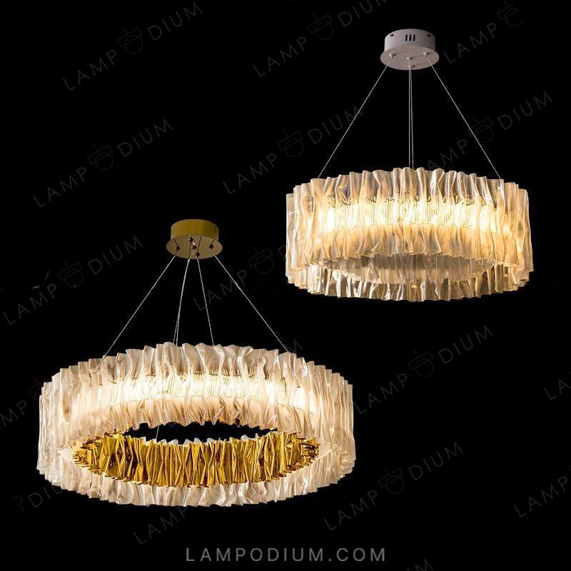 Circular chandeliers and lamps CHIARA