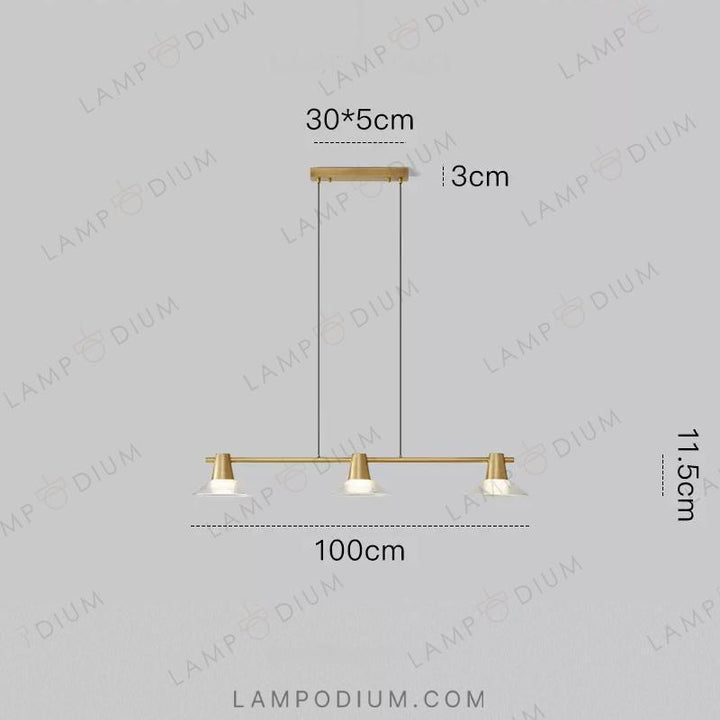 Linear, row luminaire CICLA LONG