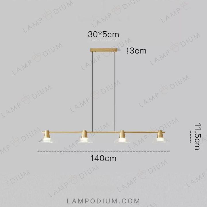 Linear, row luminaire CICLA LONG