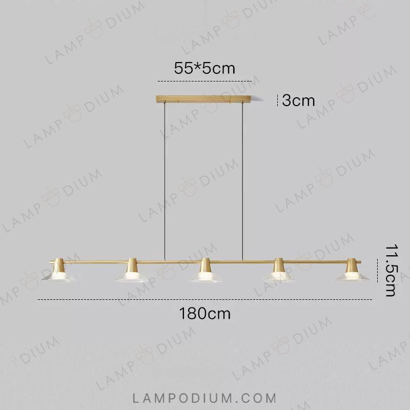 Linear, row luminaire CICLA LONG