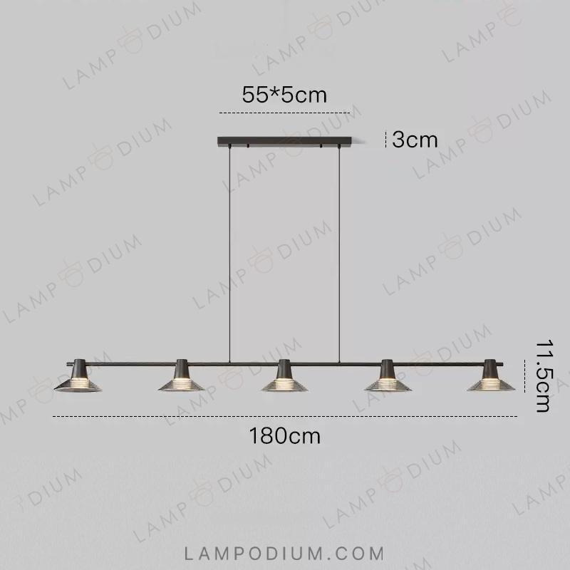 Linear, row luminaire CICLA LONG