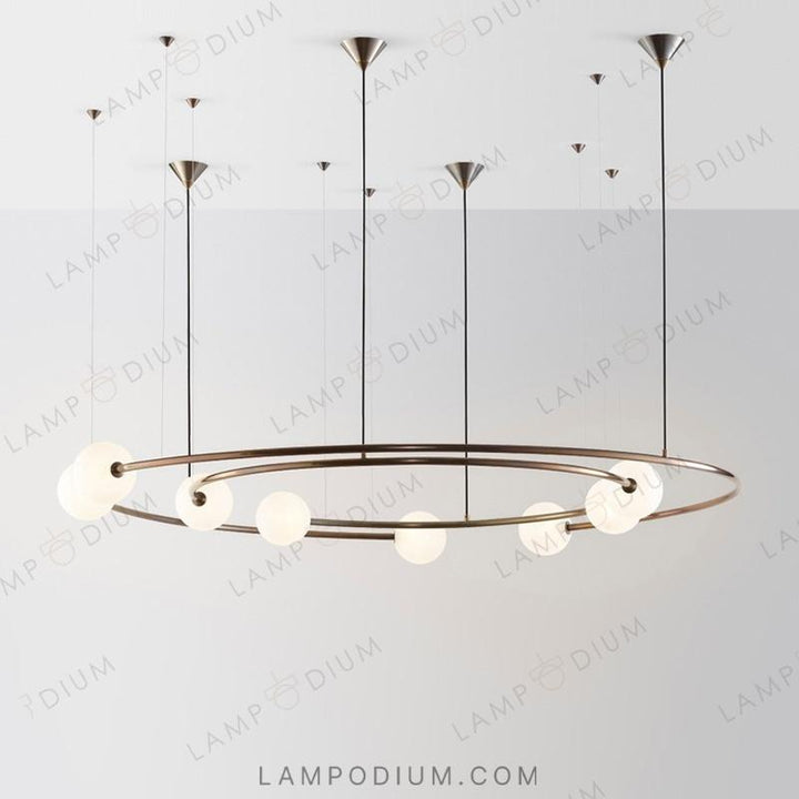 Circular chandeliers and lamps CONCENT