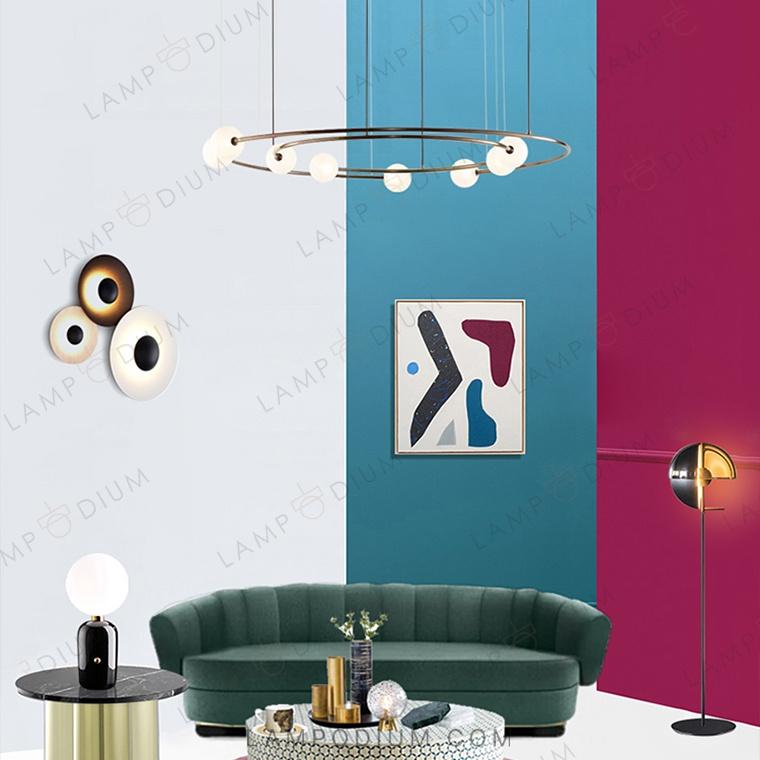 Circular chandeliers and lamps CONCENT