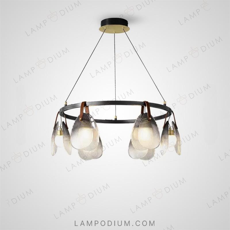 Circular chandeliers and light fixtures CONCH CH