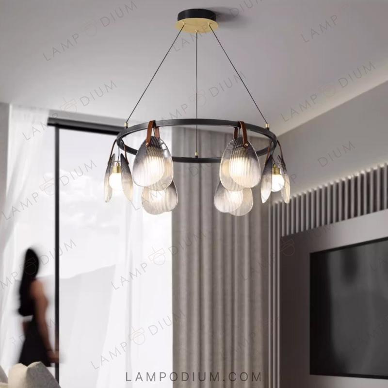 Circular chandeliers and light fixtures CONCH CH