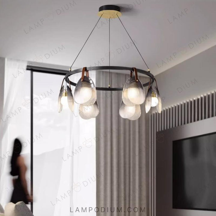 Circular chandeliers and light fixtures CONCH CH