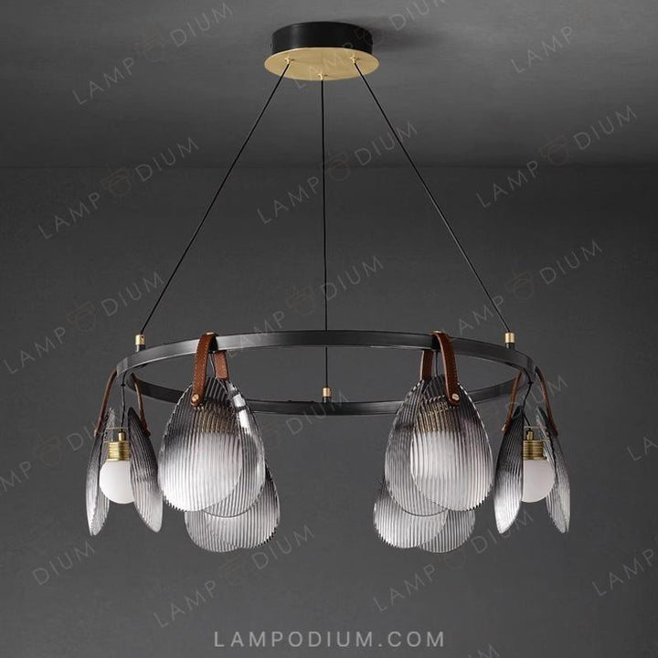 Circular chandeliers and light fixtures CONCH CH