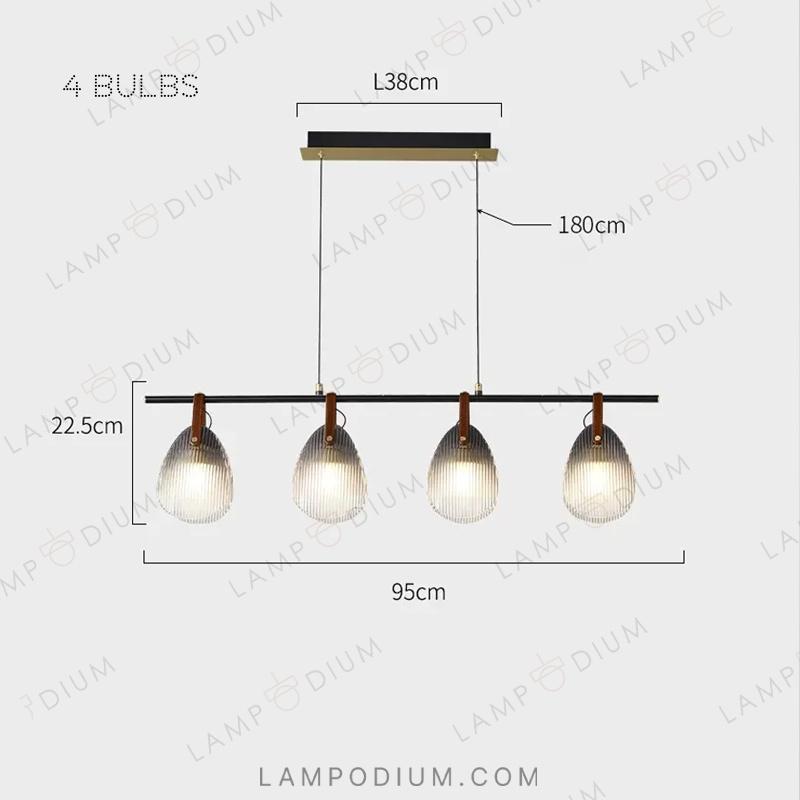 Linear, row luminaire CONCH L